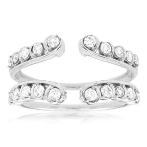 WHITE GOLD DIAMOND INSERT RING WC8225D