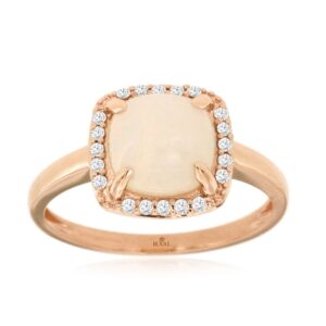 ROSE GOLD OPAL & DIAMOND RING PC6152F