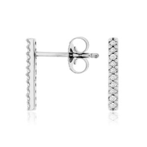 WHITE GOLD DIAMOND EARRINGS WC9824D