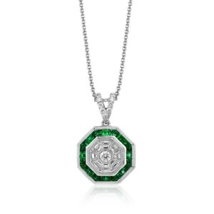 SIMON G. EMERALD PENDANT LP4915