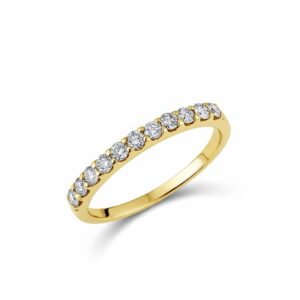 YELLOW GOLD DIAMOND WEDDING BAND 3805W