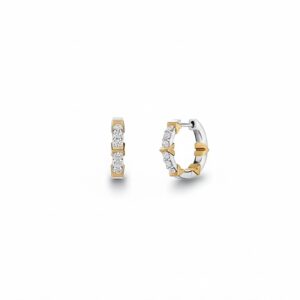 HEARTS ON FIRE COPLEY PAVE DIAMOND HOOP EARRINGS UU30838AGHV035