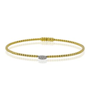 SIMON G. BEADED BANGLE IN 18K LB2341-Y