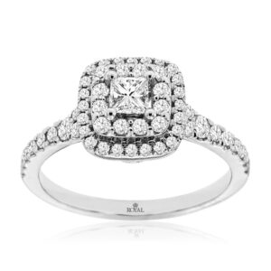 WHITE GOLD DIAMOND ENGAGEMENT RING WC9953D