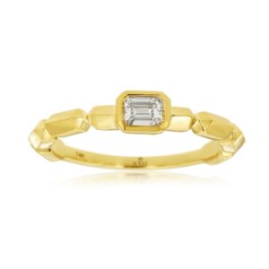 YELLOW GOLD DIAMOND ENGAGEMENT RING H2965D