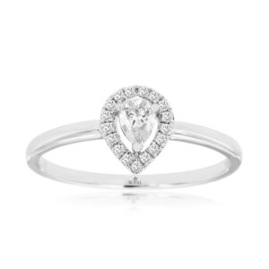 WHITE GOLD DIAMOND ENGAGEMENT RING WH3242D