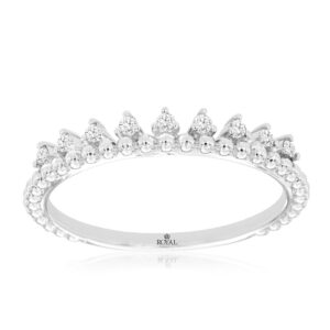 WHITE GOLD DIAMOND WEDDING BAND WC9726D