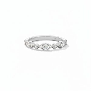 HEARTS ON FIRE BEZEL REGAL BAND HBAHBEZRG00458W-N