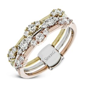 SIMON G. THREE-TONE FASHION RING IN 18K LR2916-A