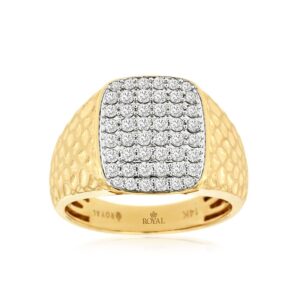 YELLOW GOLD DIAMOND RING H1364D