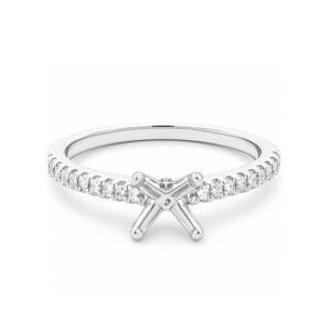 14K WHITE GOLD DIAMOND SEMI-MOUNT W901AC