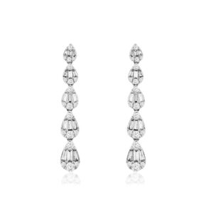 WHITE GOLD DIAMOND EARRINGS WC9378D
