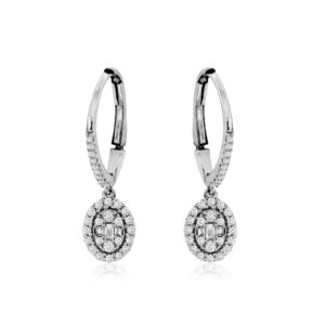WHITE GOLD DIAMOND EARRINGS WC9864D
