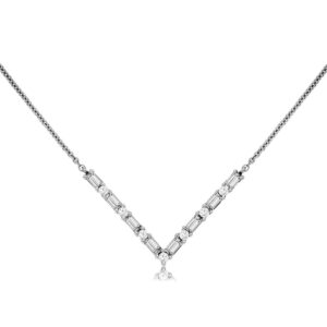 WHITE GOLD DIAMOND NECKLACE WC8560D