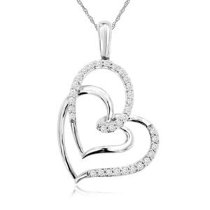 WHITE GOLD DIAMOND PENDANT WH1112D