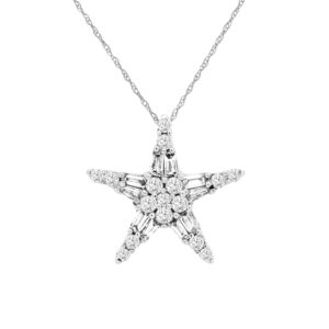 WHITE GOLD DIAMOND PENDANT WC9891D