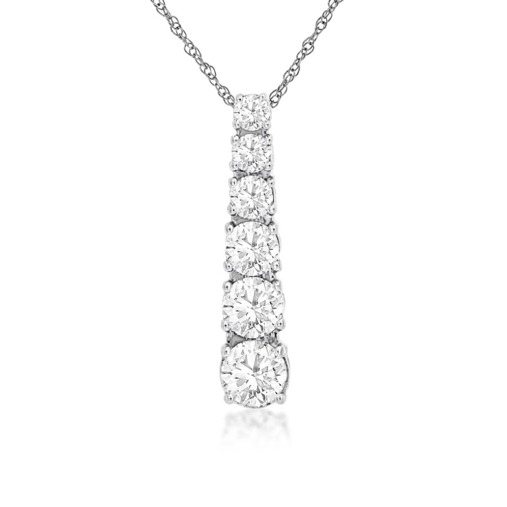 WHITE GOLD DIAMOND PENDANT WC9802D