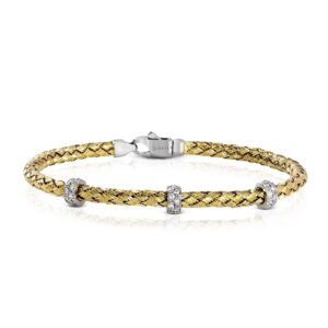 SIMON G. WOVEN BANGLE IN 18K LB2093-Y