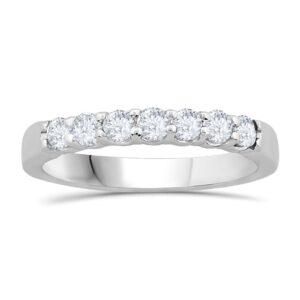 WHITE GOLD TOPAZ BAND M5456