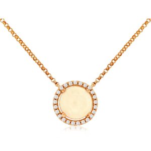ROSE GOLD OPAL & DIAMOND PENDANT PC6135F