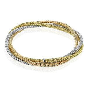 SIMON G. WOVEN BRACELET IN 18K LB2733