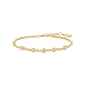 ANIA HAIE GOLD MULTI STATION ROUND STONE CHAIN BRACELET B066-05G