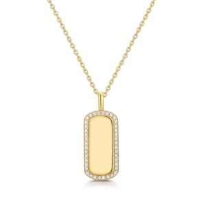 ANIA HAIE GOLD SPARKLING TAG NECKLACE N067-02G