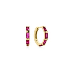 ANIA HAIE GOLD ROSÉ HOLIDAY HUGGIE HOOP EARRINGS E071-04G