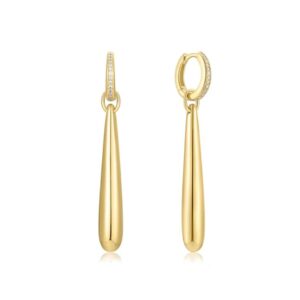 ANIA HAIE GOLD LONG WATER DROPLET DROP EARRINGS E067-11G