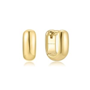 ANIA HAIE GOLD MINI U-SHAPED HUGGIE HOOP EARRINGS E067-08G