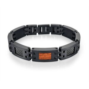 ITALGEM STEEL REDWOOD BRACELET SMB713