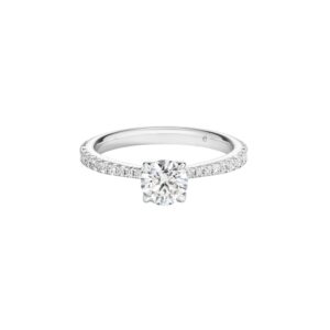 HEARTS ON FIRE VELA SOLITAIRE RING WITH DIAMOND BAND UU2640PTIS10706500