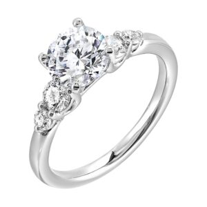 WHITE GOLD SEMI-MOUNT W3011RN150SM-4WB