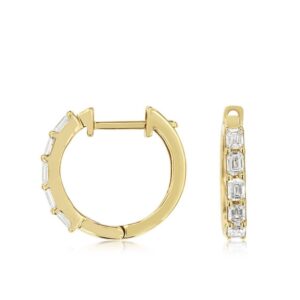 YELLOW GOLD DIAMOND EARRINGS H2808D