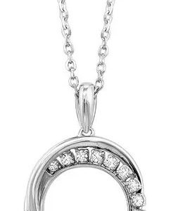 18K WHITE GOLD DIAMOND NECKLACE PD28997-1WD