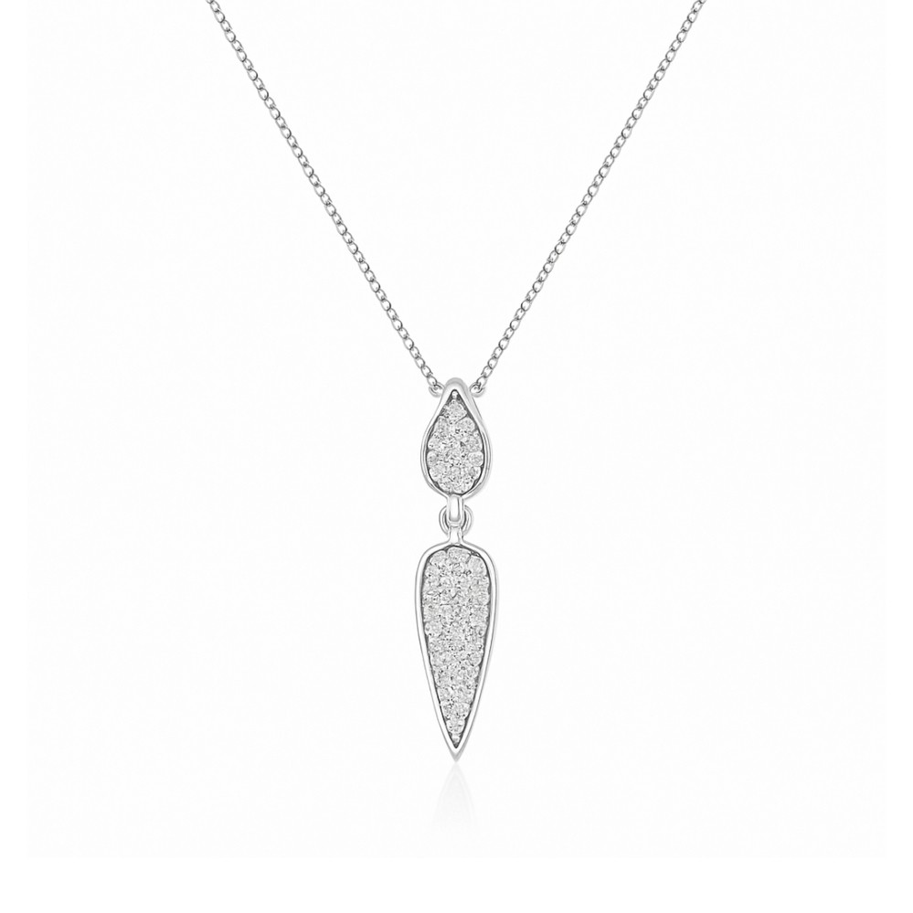 WHITE GOLD DIAMOND NECKLACE WH3026D