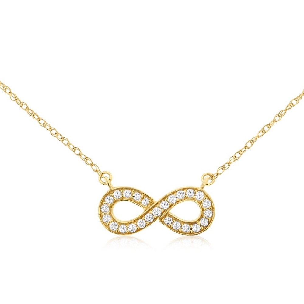 YELLOW GOLD DIAMOND NECKLACE H3592D