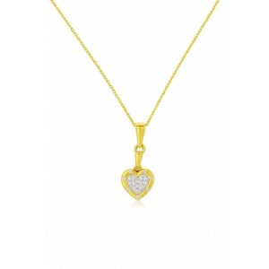 YELLOW GOLD DIAMOND PENDANT H2927D
