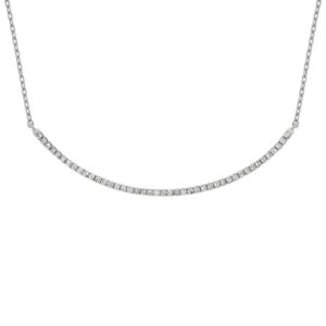 WHITE GOLD DIAMOND NECKLACE WC7073D