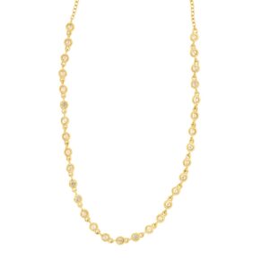 YELLOW GOLD DIAMOND NECKLACE H1811D