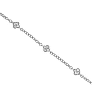 WHITE GOLD 5 STATION DIAMOND BRACELET WC8842D