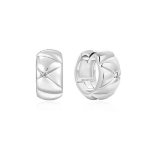 ANIA HAIE SILVER KISS HOOPS E057-05H
