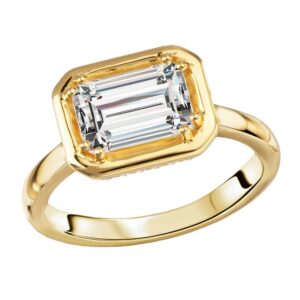 YELLOW GOLD HIDDEN HALO SEMI MOUNT 160327-EMEW200Y