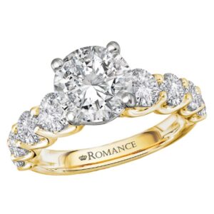 YELLOW & WHITE GOLD DIAMOND SEMI MOUNT 117848-RD200YK