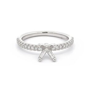 WHITE GOLD DIAMOND SEMI-MOUNT W901AN