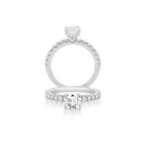 WHITE GOLD DIAMOND SEMI-MOUNT W905AN