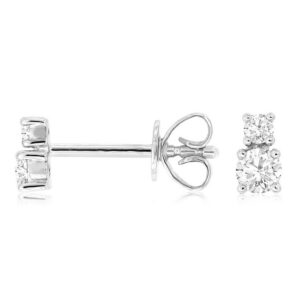 WHITE GOLD DIAMOND EARRINGS WH1018D