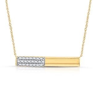 YELLOW GOLD DIAMOND PENDANT M7113