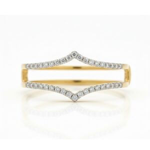 YELLOW GOLD DIAMOND RING JACKET M4956