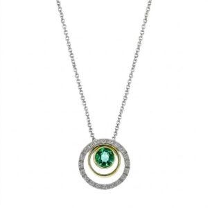 SIMON G. EMERALD & DIAMOND PENDANT LP5145